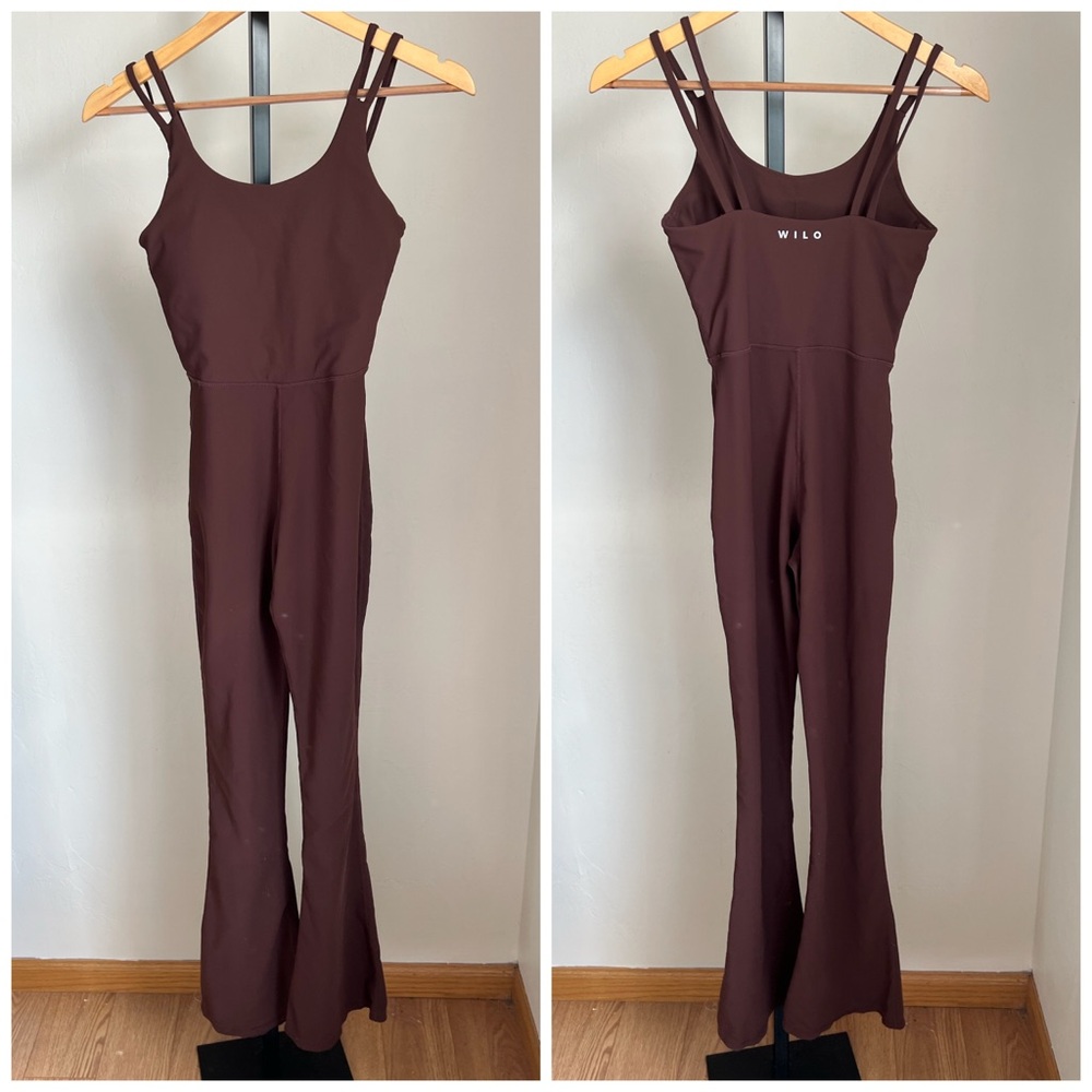 WILO The Label Brown Jumpsuit Flare Leg XS